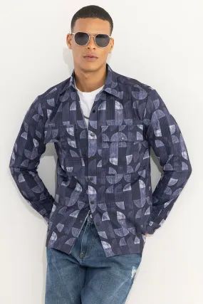 Abstractix Purple Overshirt