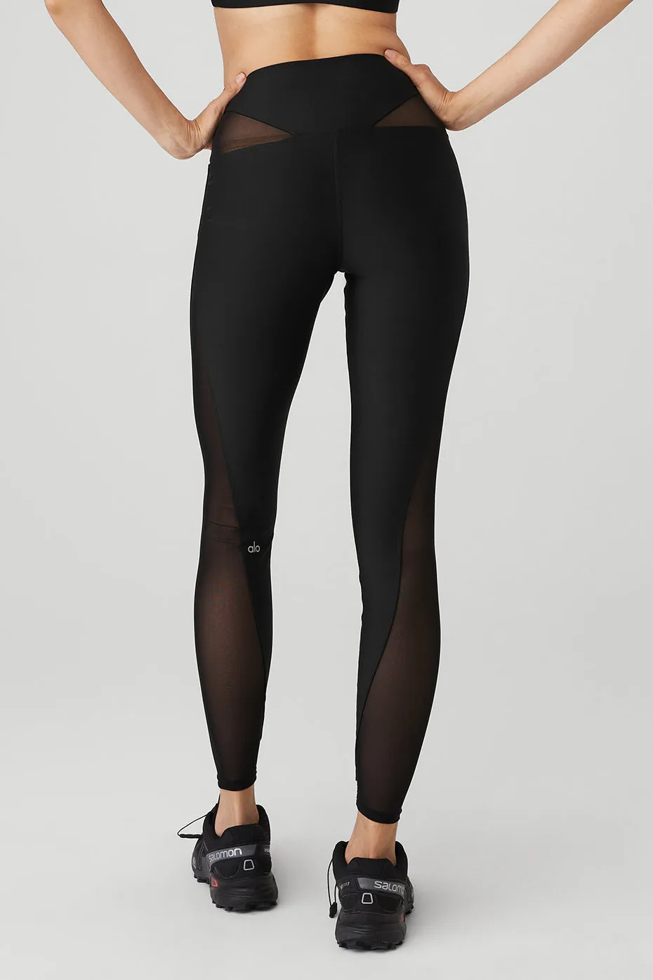 Airlift Mesh High-Waist Allure Legging - Black