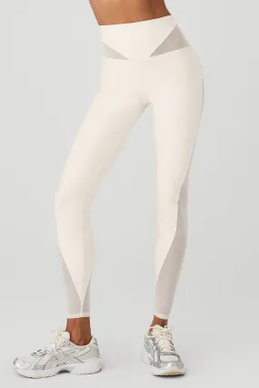 Airlift Mesh High-Waist Allure Legging - Ivory