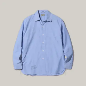 BUZZ RICKSON x PPHH - 4OZ COTTON OXFORD CLOTH SHIRT - BLUE