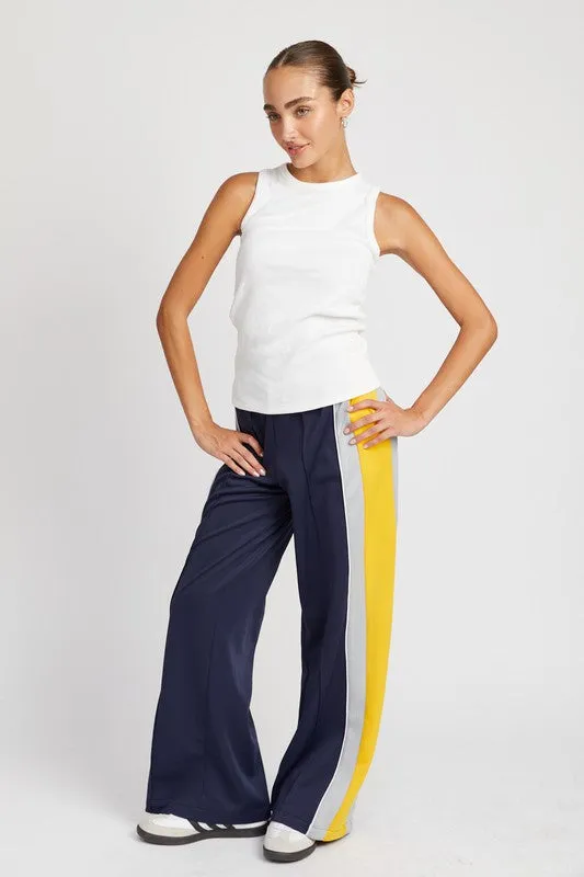 Colorblock track pants