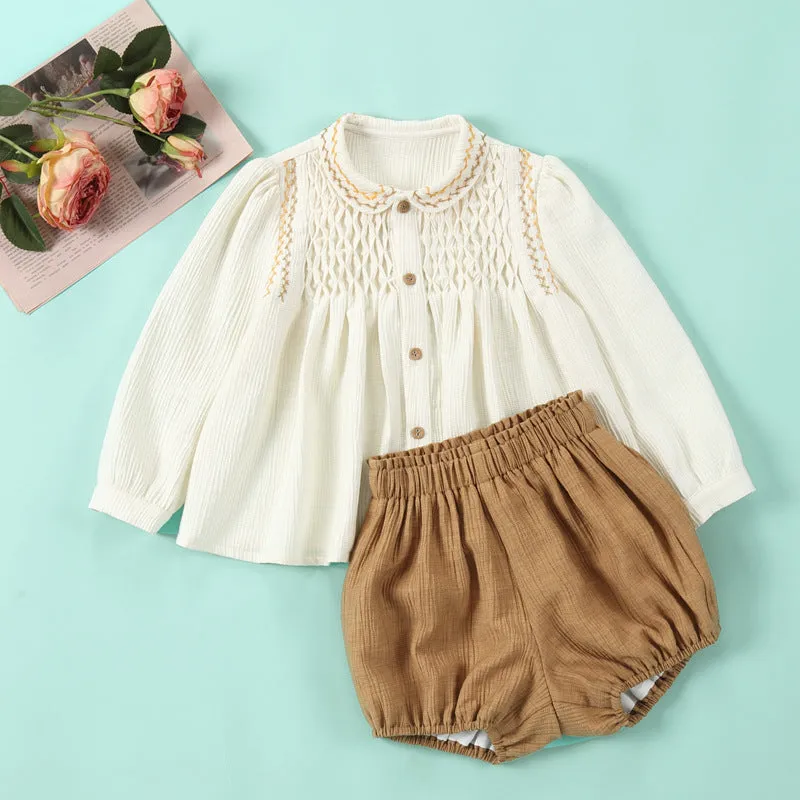 Embroidered Baby&Girls Blouse