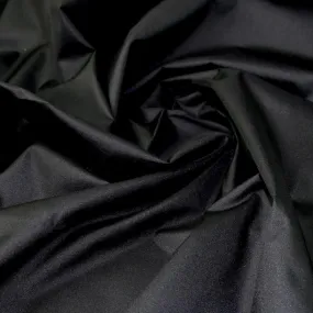 Full Roll - 20M Heavy Black PU Coated Water Repellent Fabric