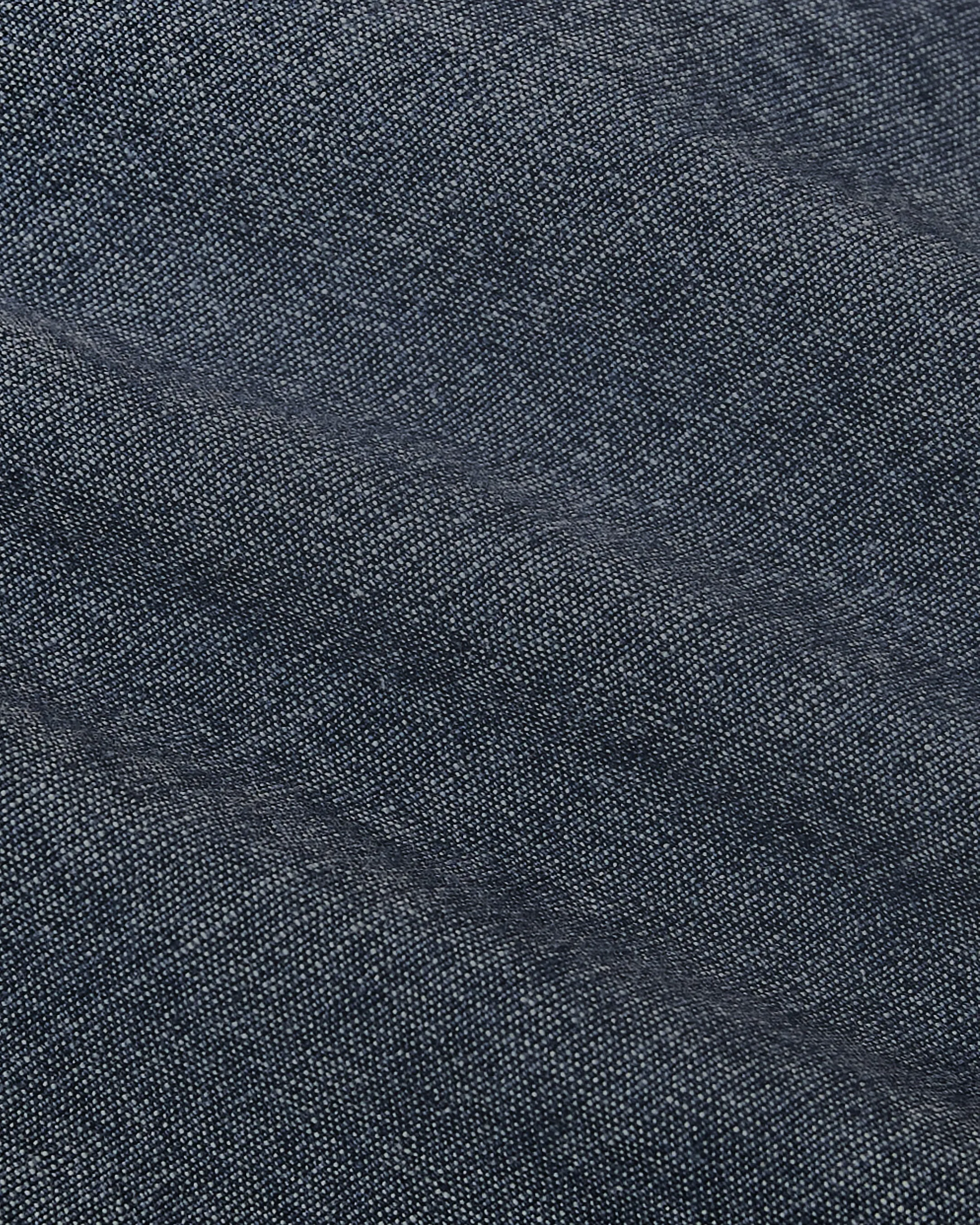 Medium Indigo Wash Short Sleeve Stretch Chambray Shirt