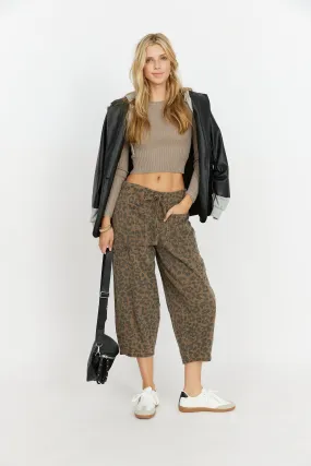 SALE - Henry Animal Print Barrel Pants