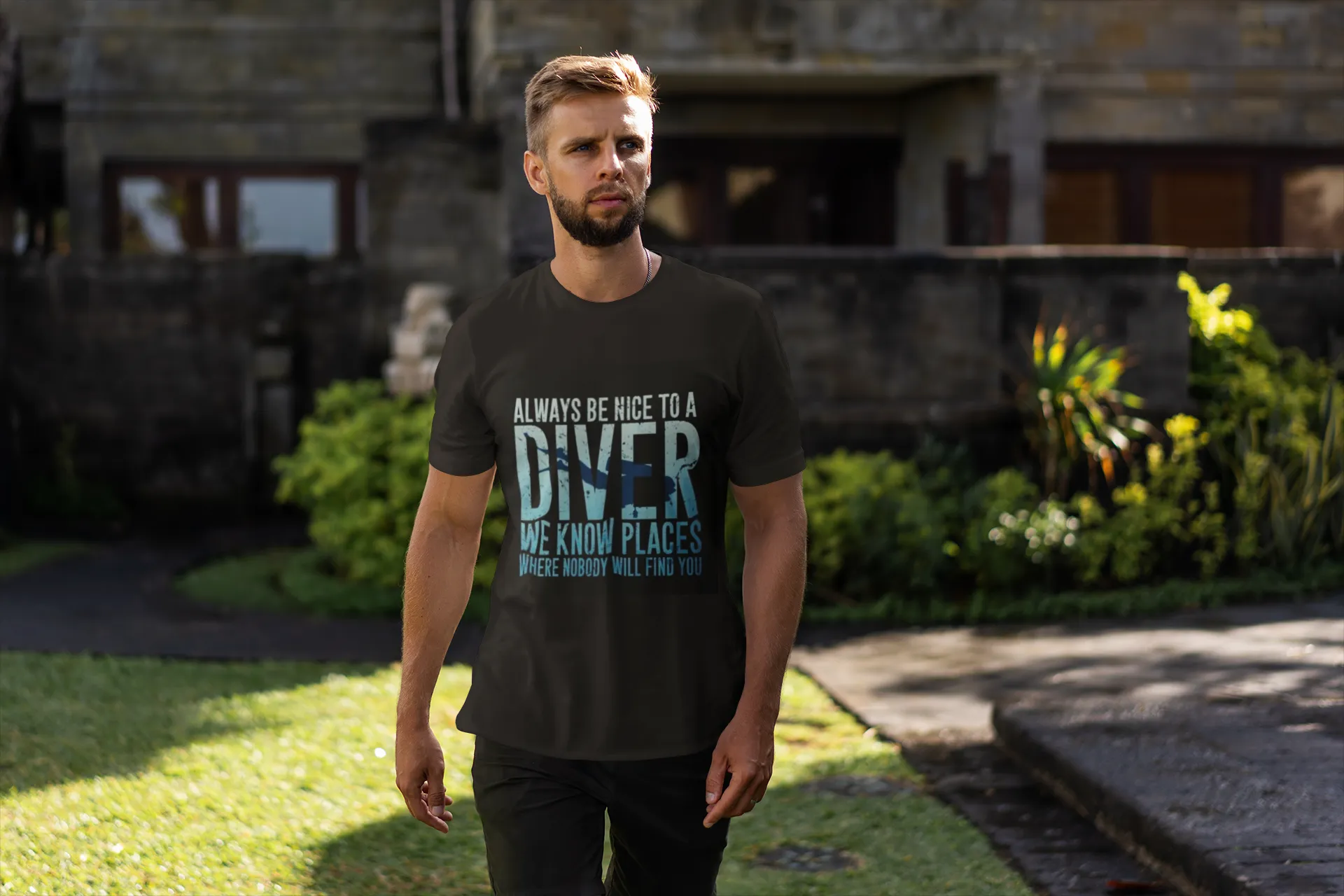 Scuba diving T-Shirt for Men | Always Be Nice To A Diver