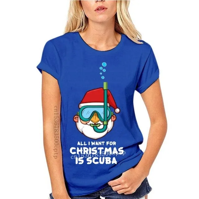 Scuba diving T-Shirt for Women | All I want for Christmas is Scuba