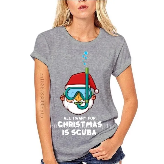 Scuba diving T-Shirt for Women | All I want for Christmas is Scuba