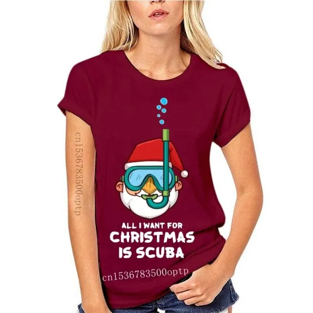 Scuba diving T-Shirt for Women | All I want for Christmas is Scuba