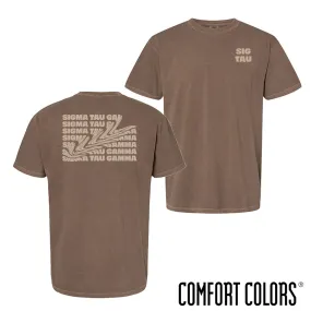 Sig Tau Comfort Colors Liquify Short Sleeve Tee