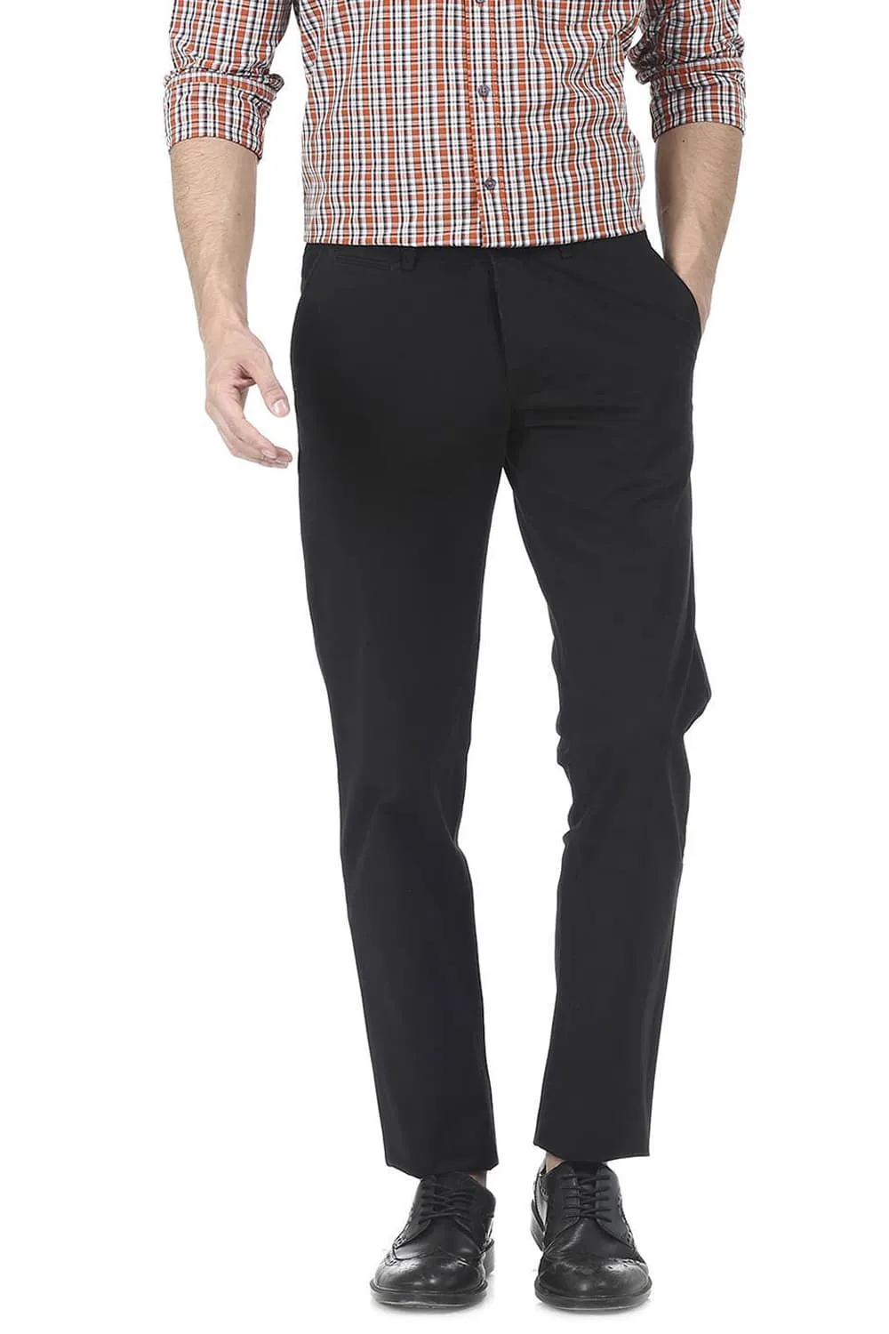 Slim Fit Khaki Twill Trouser