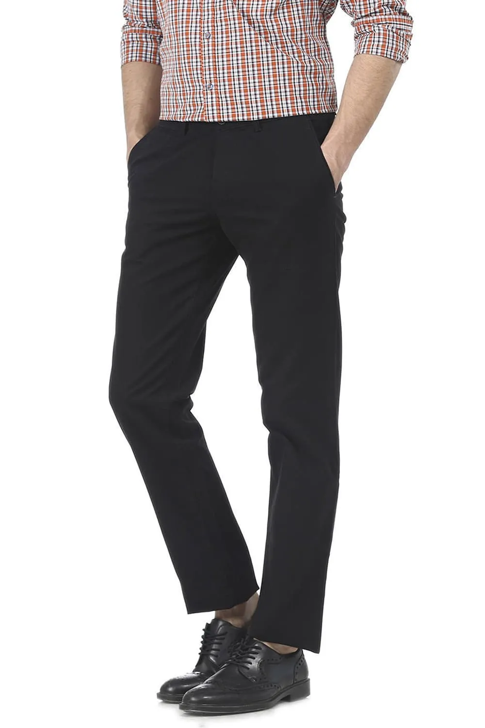 Slim Fit Khaki Twill Trouser