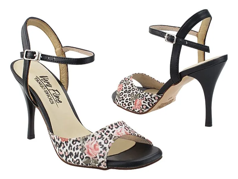 Tango Dance Shoe Flower & Leopard