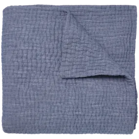 Vivada Indigo Quilted Coverlet by John Robshaw